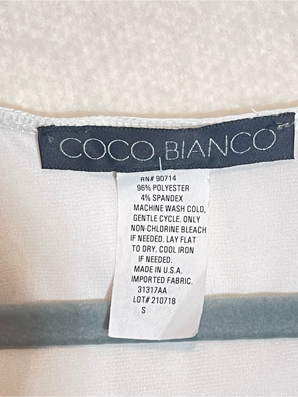 Coco Bianco Cream Wrap-Style Ruched V-Neck Blouse - Picture 2 of 5